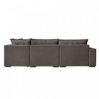 Sofá Retrátil 3 Lugares Com Chaise 366cm Presidente  Marrom