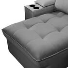 Sofá Retrátil 3 Lugares Com Porta Copo 210cm Andes F05 Veludo