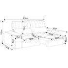 Sofá Retrátil 3 Lugares Com Porta Copo 210cm Andes F05 Veludo