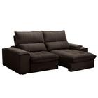 Sofá Retrátil 3 Lugares Com Porta Copo 210cm Andes F05 Veludo