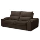 Sofá Retrátil 3 Lugares Com Porta Copo 210cm Andes F05 Veludo