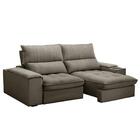 Sofá Retrátil 3 Lugares Com Porta Copo 210cm Andes F05 Veludo