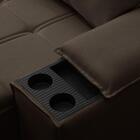 Sofá Retrátil 3 Lugares Com Porta Copo 210cm Malta F05 Veludo