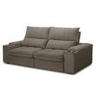 Sofá Retrátil 3 Lugares Com Porta Copo 230cm Andes F05 Veludo