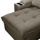 Sofá Retrátil 3 Lugares Com Porta Copo 230cm Andes F05 Veludo