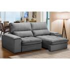 Sofá Retrátil 3 Lugares Com Porta Copo 230cm Andes F05 Veludo