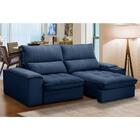 Sofá Retrátil 3 Lugares Com Porta Copo 230cm Andes F05 Veludo