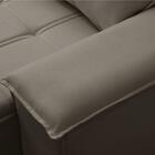 Sofá Retrátil 3 Lugares Com Porta Copo 230cm Malta F05 Veludo