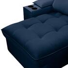 Sofá Retrátil 3 Lugares Com Porta Copo 250cm Andes F05 Veludo