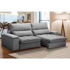 Sofá Retrátil 3 Lugares Com Porta Copo 250cm Andes F05 Veludo