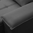 Sofá Retrátil 3 Lugares Com Porta Copo 250cm Malta F05 Veludo