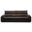 Sofá Retrátil 3 Lugares Com Porta Copo 250cm Malta F05 Veludo