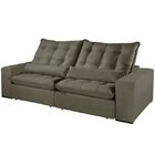 Sofá Retrátil 3 Lugares Da Vinci Mundial Estofados Bege