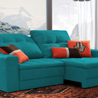 Sofá Retrátil 3 Lugares Esmeralda Em Veludo 2,20 Gemini