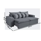 Sofá Retrátil 3 Lugares Itaguaí Com Molas Bonnel 210cm Veludo