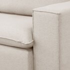 Sofá Retrátil 3 Lugares Linho Cru Barcelona Assento D28 200cm