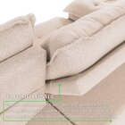 Sofá Retrátil 4 Lugares 210cm Linho Muriaé Bege