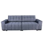 Sofa Retratil 4 Lugares 235cm Lumiere  Azul Claro