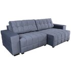 Sofa Retratil 4 Lugares 235cm Lumiere  Azul Claro