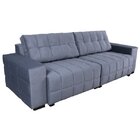 Sofa Retratil 4 Lugares 235cm Lumiere  Azul Claro