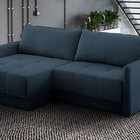 Sofá Retrátil 4 Lugares 240 Cm Braço Fino Mola Ensacada Recli