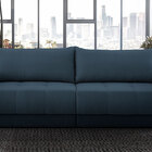 Sofá Retrátil 4 Lugares 240 Cm Braço Fino Mola Ensacada Recli