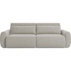 Sofá Retrátil 4 Lugares 240cm Em Linho City Bege Claro