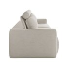 Sofá Retrátil 4 Lugares 240cm Em Linho City Bege Claro