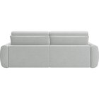 Sofá Retrátil 4 Lugares 240cm Em Linho City Cinza Claro