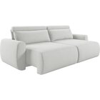 Sofá Retrátil 4 Lugares 240cm Em Linho City Cru