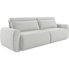 Sofá Retrátil 4 Lugares 240cm Em Linho City Cru