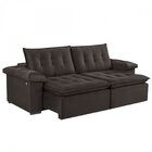 Sofá Retrátil 4 Lugares 242cm Itaguaí Prime  Marrom