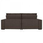 Sofá Retrátil 4 Lugares 250cm Palace Com Usb  Marrom