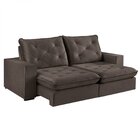 Sofá Retrátil 4 Lugares 250cm Solar  Marrom