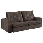 Sofá Retrátil 4 Lugares 250cm Solar  Marrom