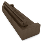 Sofá Retrátil 4 Lugares 284cm 3 Módulos Nero Com Usb Couro Ca