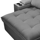 Sofá Retrátil 4 Lugares Com Porta Copo 280cm Andes F05 Veludo