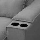 Sofá Retrátil 4 Lugares Com Porta Copo 280cm Andes F05 Veludo