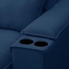 Sofá Retrátil 4 Lugares Com Porta Copo 280cm Andes F05 Veludo