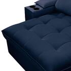 Sofá Retrátil 4 Lugares Com Porta Copo 280cm Andes F05 Veludo