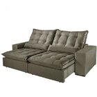 Sofá Retrátil 4 Lugares Da Vinci Mundial Estofados Bege