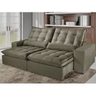 Sofá Retrátil 4 Lugares Da Vinci Mundial Estofados Bege