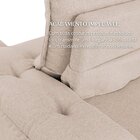 Sofá Retrátil 5 Lugares 290cm Linho Muriaé Bege