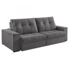 Sofá Retrátil 5 Lugares 290cm Palace  Cinza