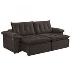 Sofá Retrátil 5 Lugares 302cm Itaguaí Prime  Marrom