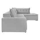 Sofá Retrátil 6 Lugares 316cm Com Chaise A Direita De 91cm Pr