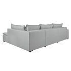 Sofá Retrátil 6 Lugares 316cm Com Chaise A Direita De 91cm Pr