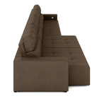 Sofá Retrátil 8 Lugares 484cm 4 Módulos Nero Com Usb Couro Ca