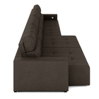 Sofá Retrátil 8 Lugares 484cm 4 Módulos Nero Com Usb Couro Ma