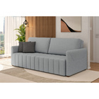 Sofá Retrátil Bipartido 2 Lugares 192cm Swift Linho Cinza Cla